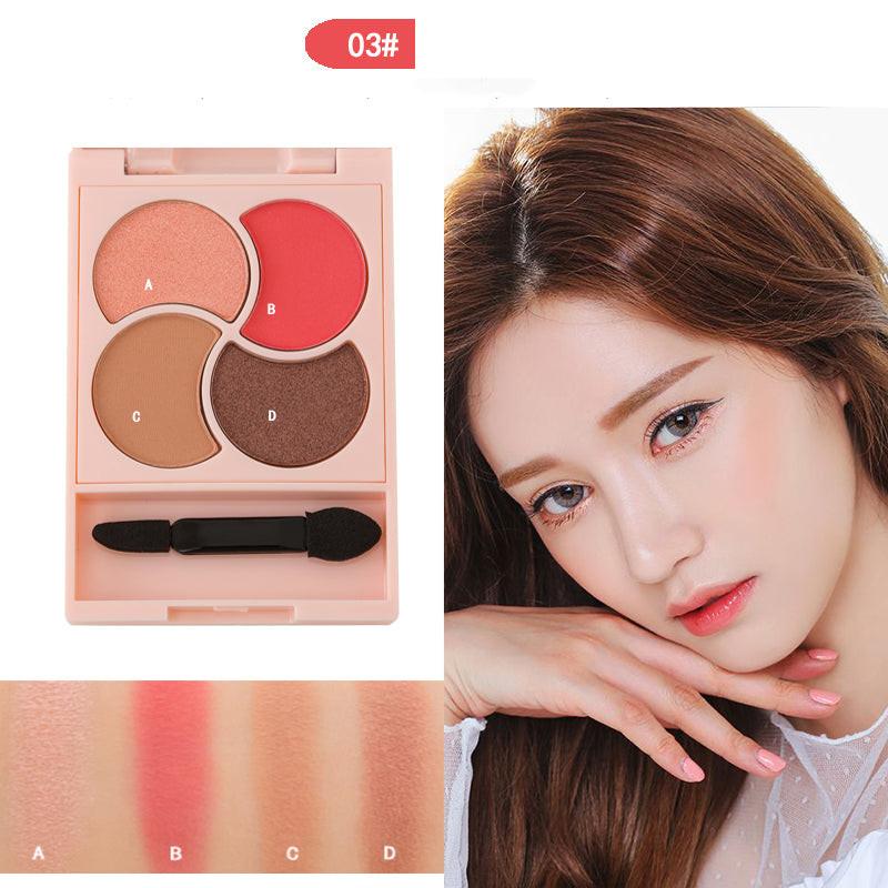 Girly four-color eyeshadow.