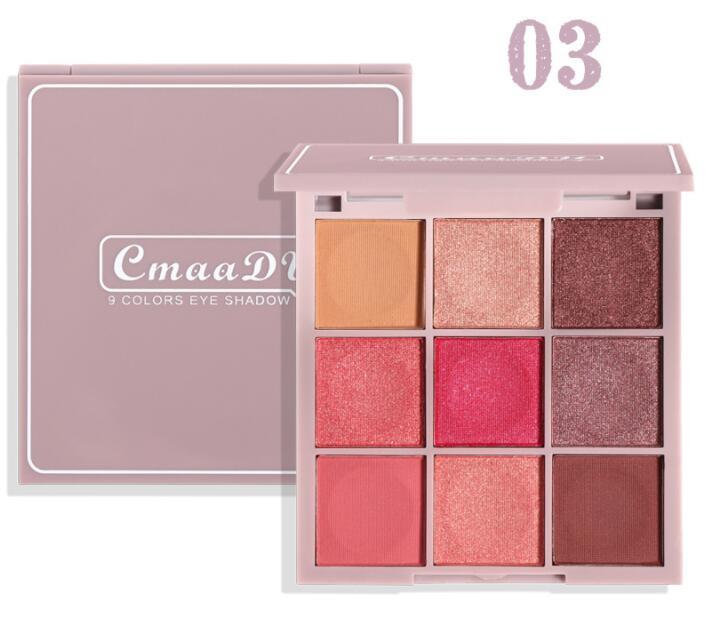 9-color Keyboard Fingertip Eyeshadow Palette.