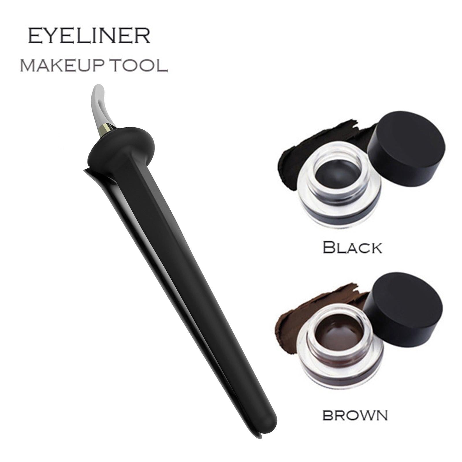 Silicone Eyeliner Painting Tool Outline Waterproof Not Smudge Creamy Eyeliner Eyeliner Brush.