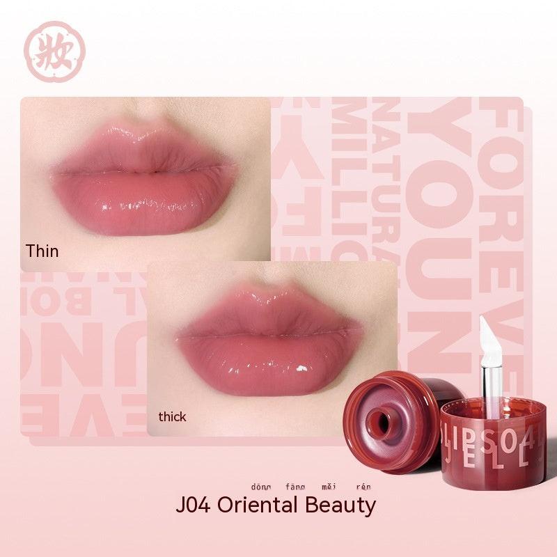Girl Lip Balm White Lipstick Lip Glaze Mirror.
