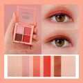Simple Multicolor Pearly Earth Eyeshadow Palette.