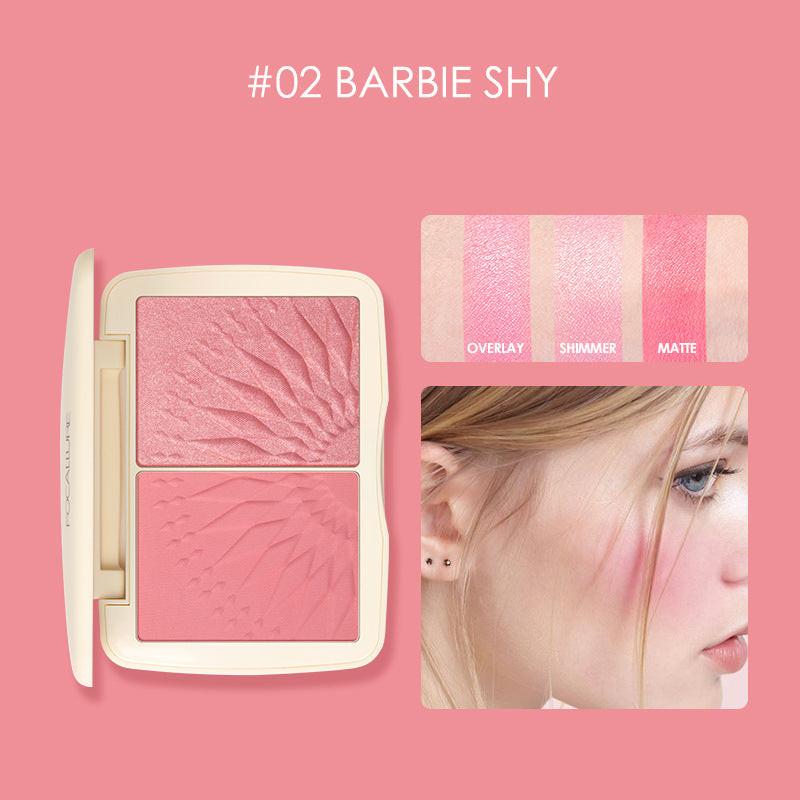 Three-dimensional Light Effect Highlighting Blush Shadow.