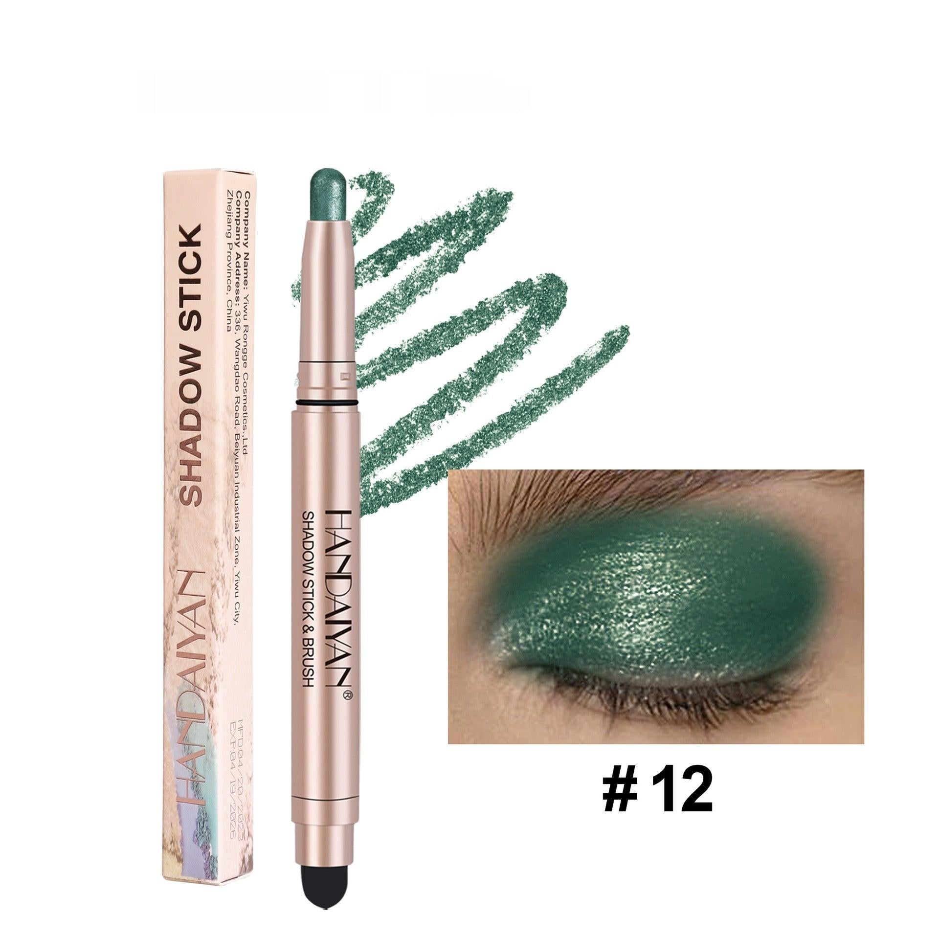 Crouching Silkworm Women's High-gloss Pearlescent Eye Shadow Stick.