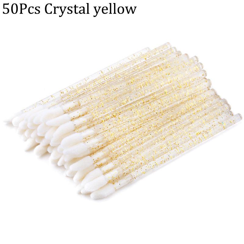Crystal rod lip brush red brush lip gloss brush.