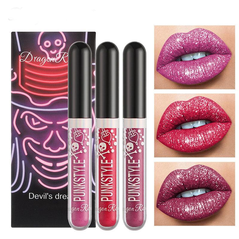 Three Sets Of Halloween Diamond Lip Gloss.