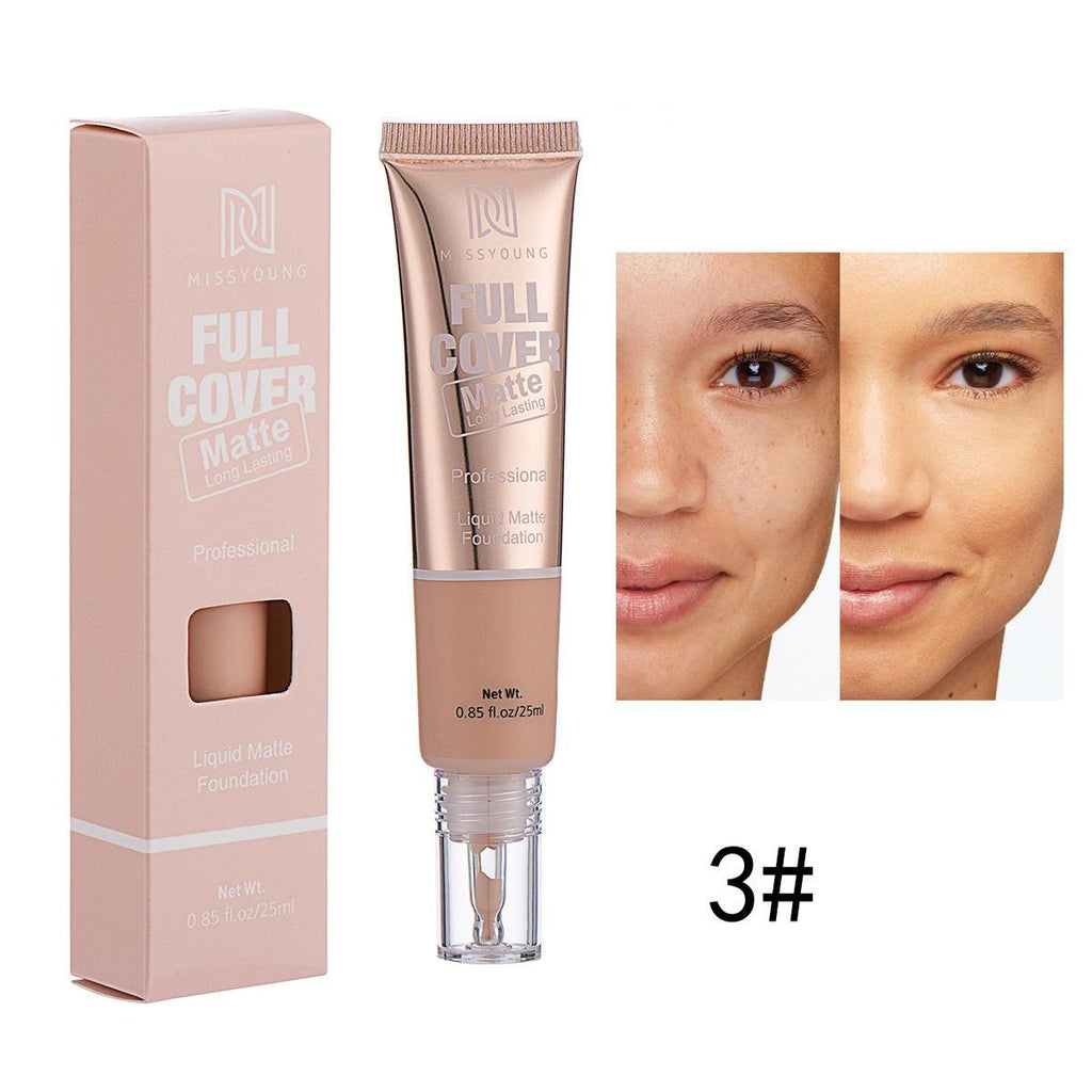 Lightweight Breathable Concealer Matte Liquid Foundation.