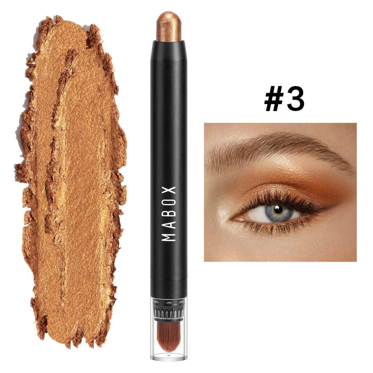 MABOX Waterproof Eye Shadow Stick Eye Makeup Color Pearlescent Pen.