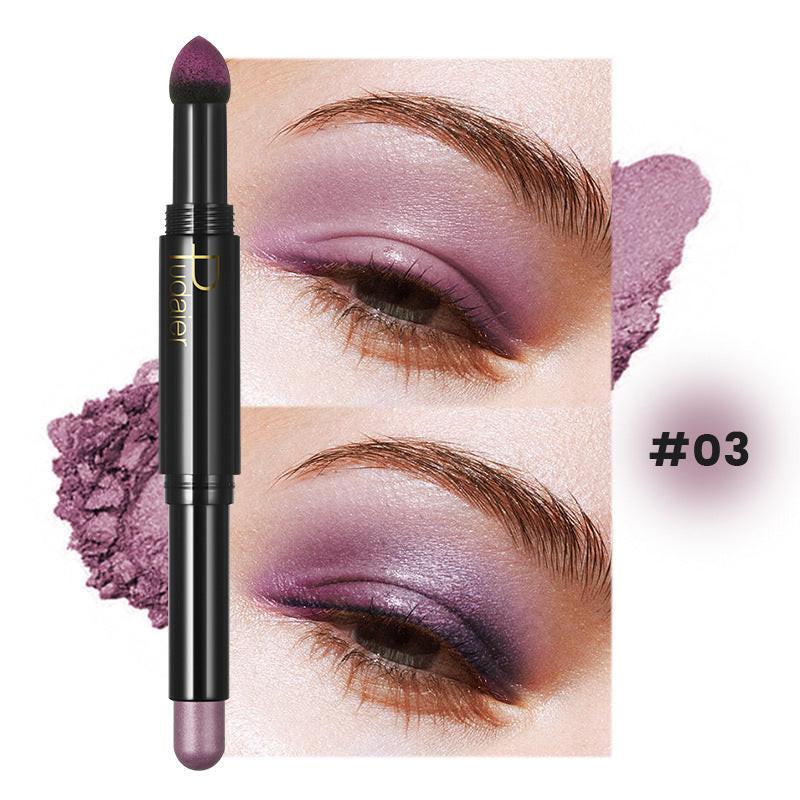 Double-headed Smudger Pearlescent Crouching Silkworm Eyeliner Pen Highlight.