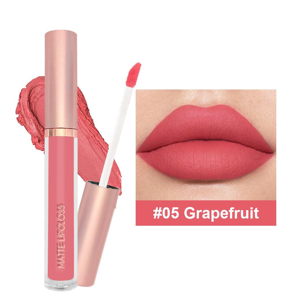 12-color Nude Jam Matte Lip Gloss Does Not Fade.