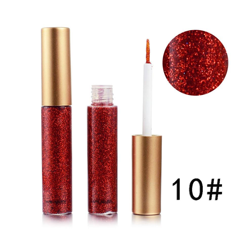 Stage Nightclub Makeup Performance Makeup Colorful Shiny Sequins Flashing Liquid Eye Shadow.