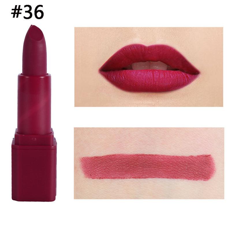 Square Tube Matte Lipstick Matte Square Tube Lip Makeup.