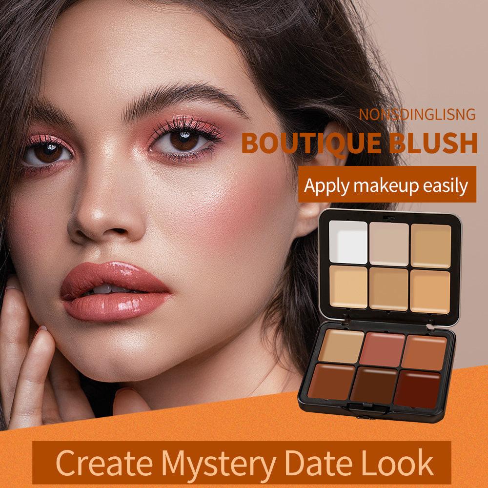 Skin Color Multicolor Rouge Compact Concealer Plate.