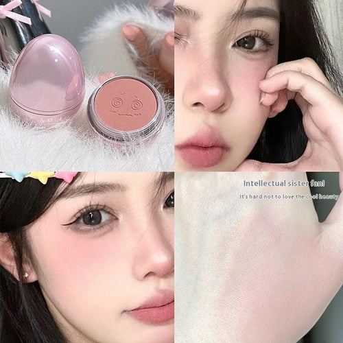 Low Saturation Gray Powder Repair Makeup Tender Rouge Solid Cosmetic Egg.