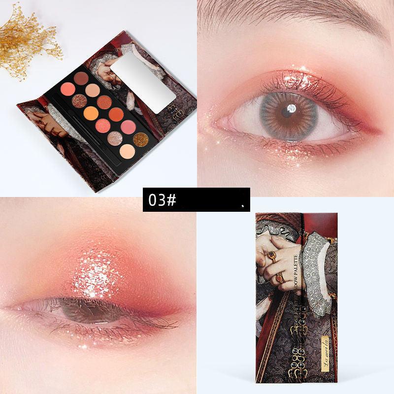Royalty noble oil painting 12 color eye shadow disc.