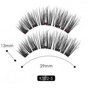 Natural Long Lasting Magnetic Liquid Eyeliner & Magnetic False Eyelashes & Tweezer Set Make up Set.