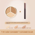Three Color Concealer To Cover Acne Spots And Dark Circles.