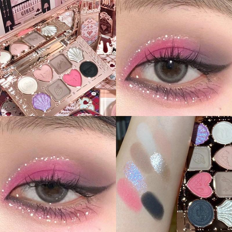 Eye Shadow Palette Strawberry Student Sensual Earth Color Niche.