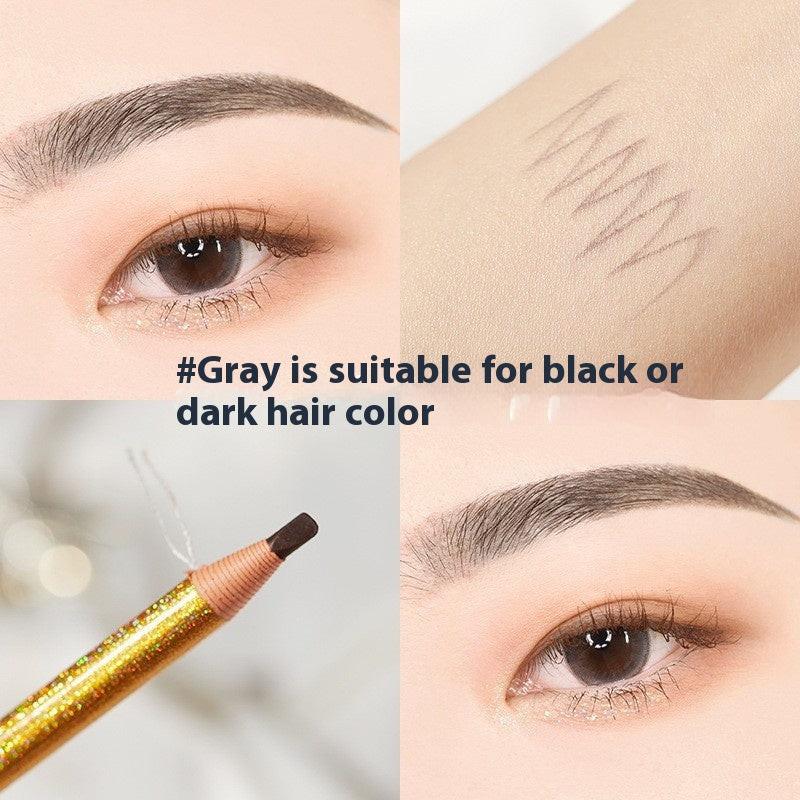 Line Drawing Waterproof Sweat-proof Non-fading Brushed Natural Eyebrow Pencil.
