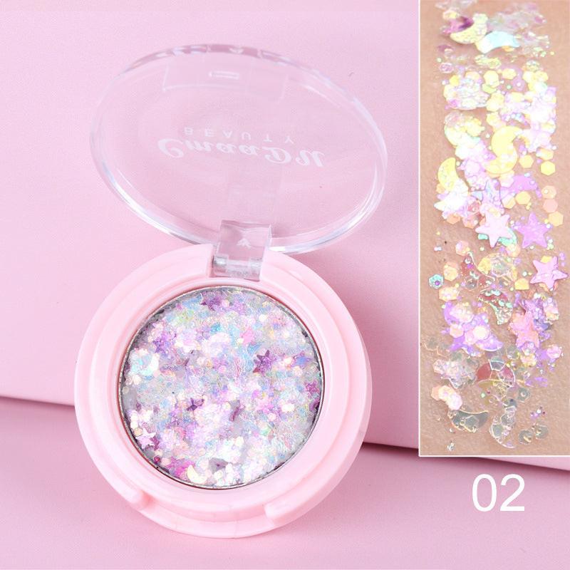 Monochrome Glitter Powder Sequin Eyeshadow.