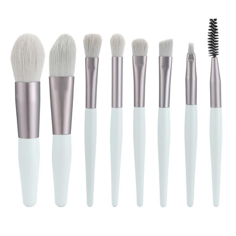 Makeup Brush 8 PCs Suit Eye Shadow Blush Face Powder Repair Highlight Powder Foundation Brush.