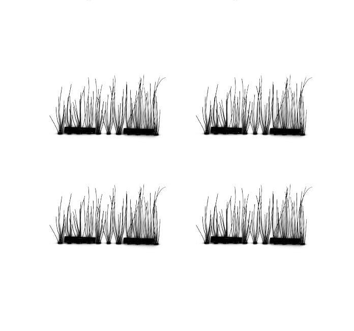 Compatible with Apple, 2021 New False Eyelashes 6D Magnetic Eye Lashes Double Magnet Fake EyeLashes Hand Made Strip Lashes cilios posticos.