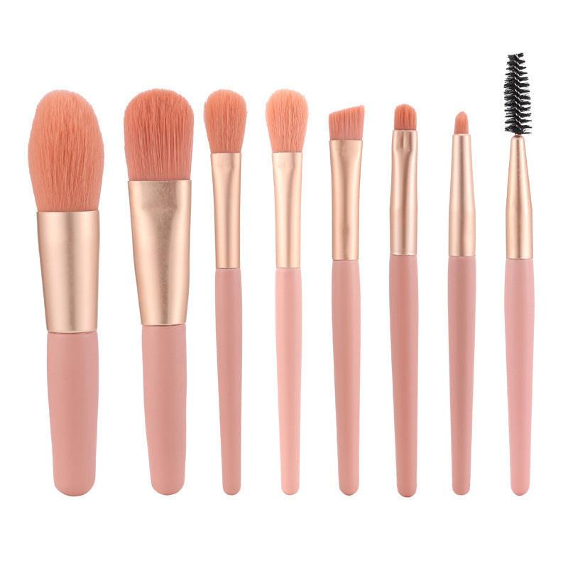 Makeup Brush 8 PCs Suit Eye Shadow Blush Face Powder Repair Highlight Powder Foundation Brush.