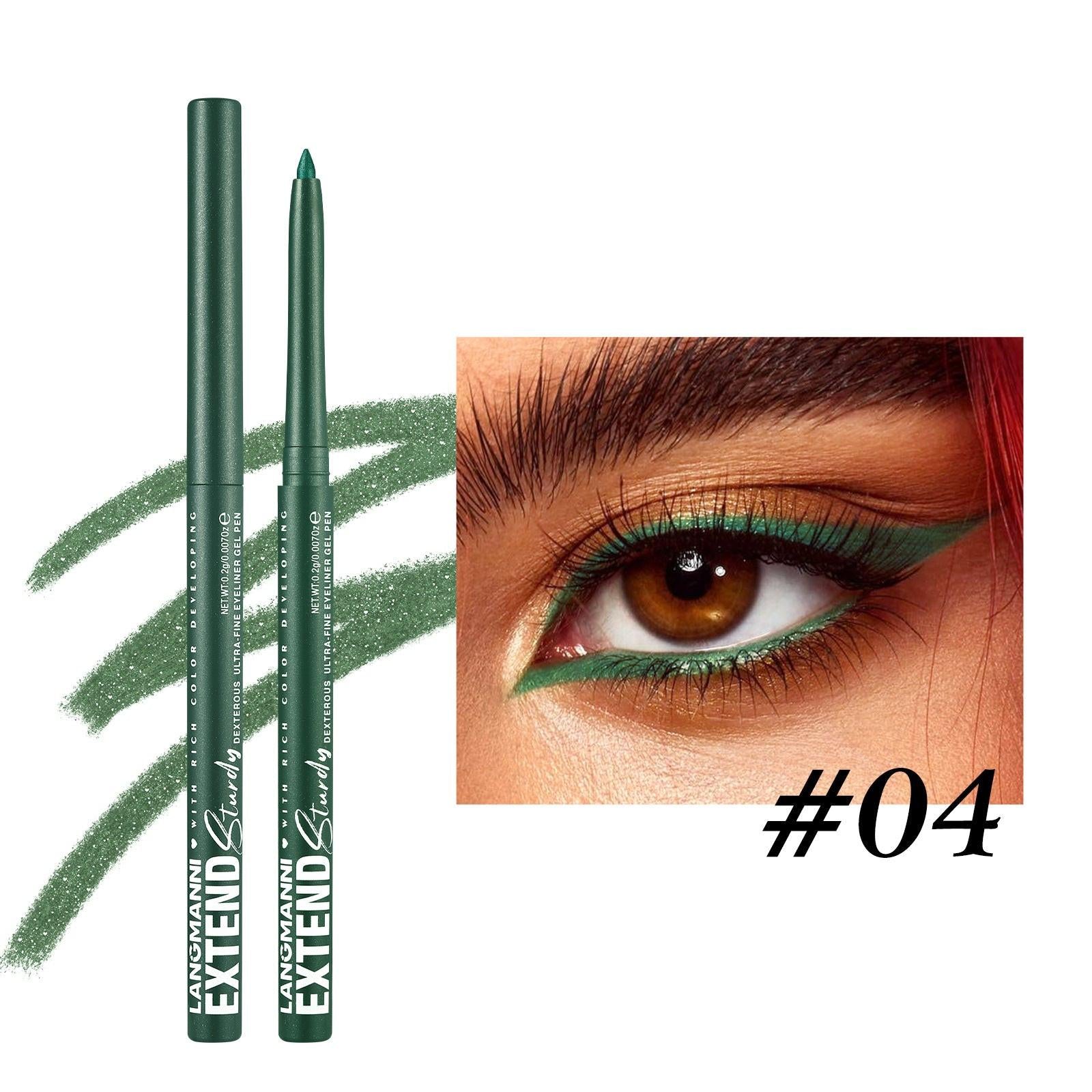 Waterproof And Durable Not Smudge Automatic Rotation Eyeliner.