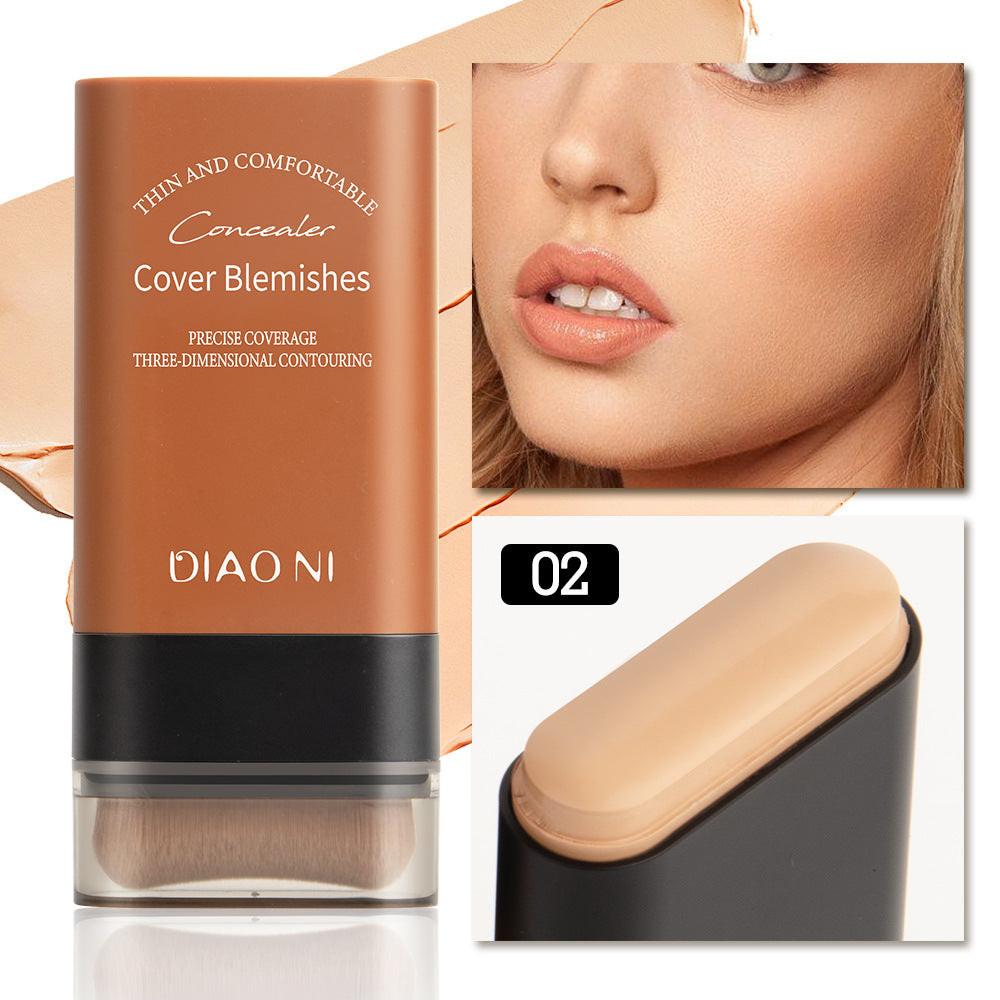 5 Colors With Brush 20g Moisturizing Light Transparent Concealing Foundation.