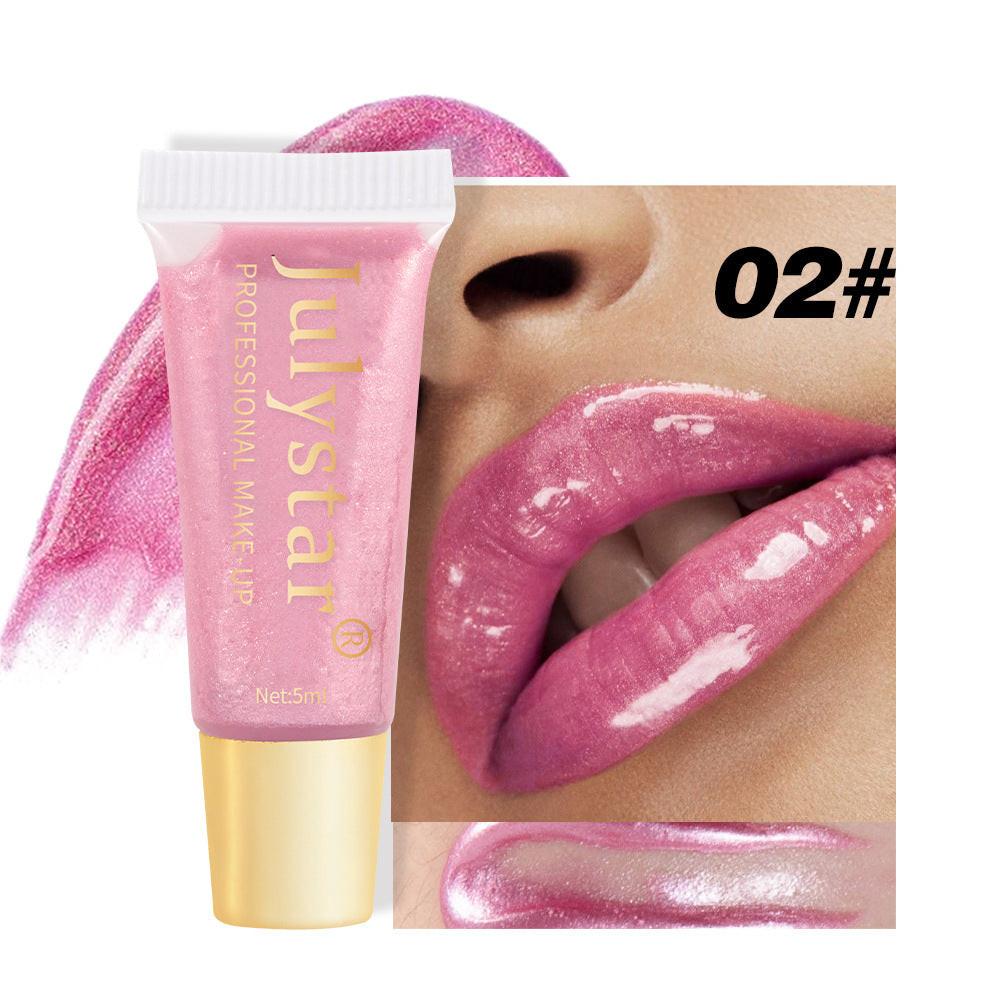 Nourishing Moisturizing Pearlescent Lip Gloss Long Lasting Waterproof.