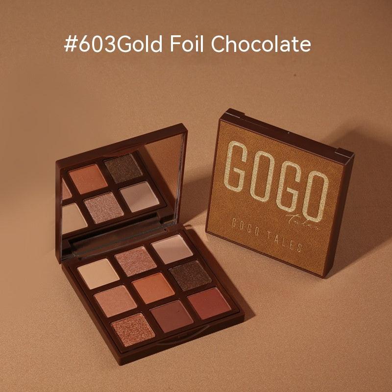 Gold Foil Chocolate Eye Shadow Plate Beginner.