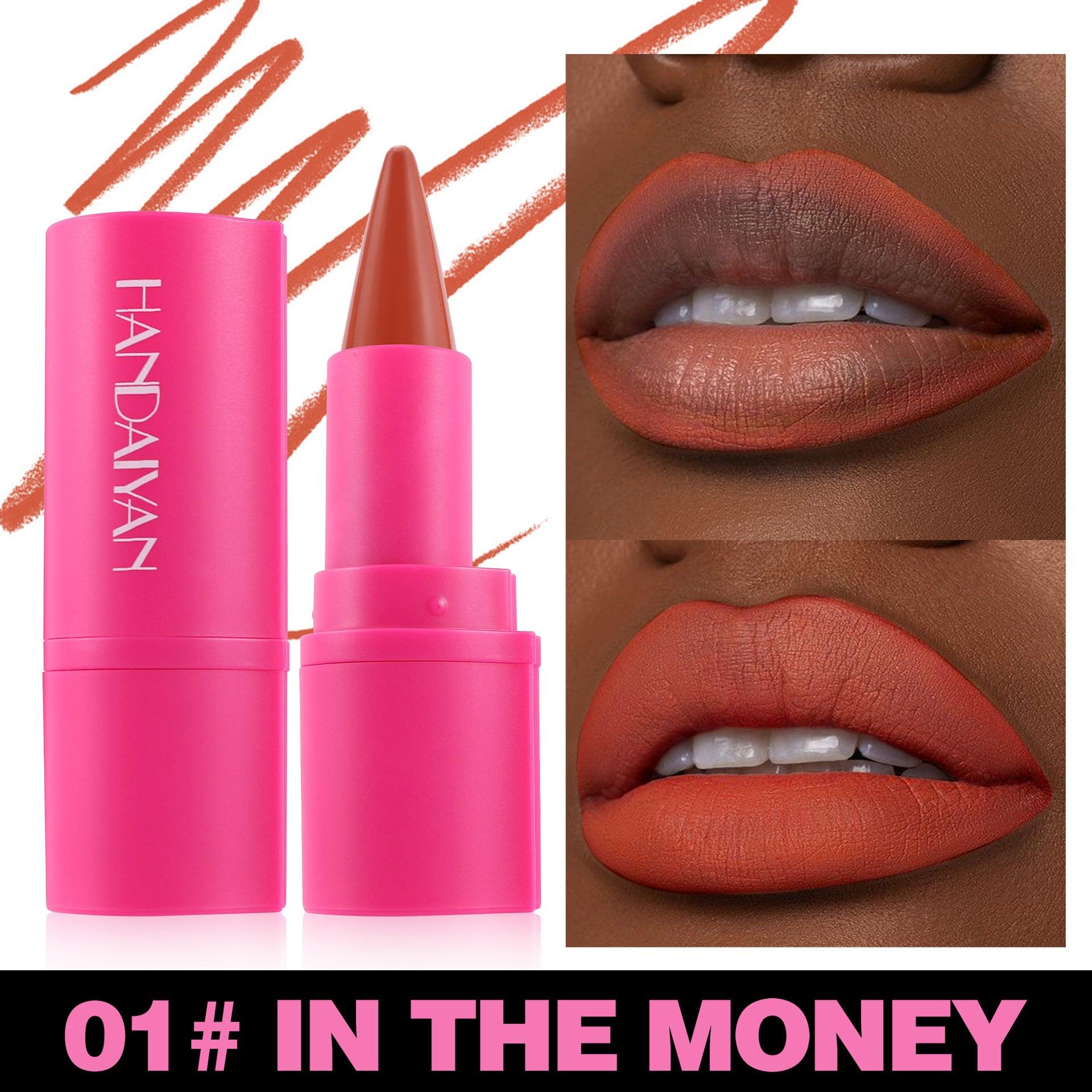Matte Lipstick Lip Liner 2-in-1 8 Colors.
