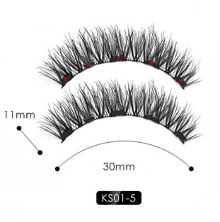 Natural Long Lasting Magnetic Liquid Eyeliner & Magnetic False Eyelashes & Tweezer Set Make up Set.