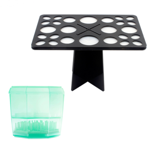14 Hole Make up Brush Set Dry Rack Drying Brushes Shelf Multifunction Stand Display Cosmetic Clean Tool Wash Makeup Brush Holder.