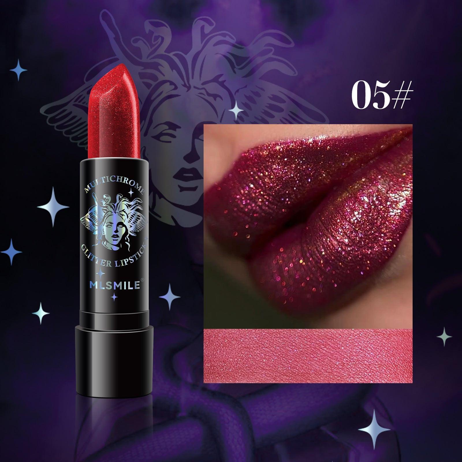 Ladies Pearl Sparkly Christmas Lipstick.