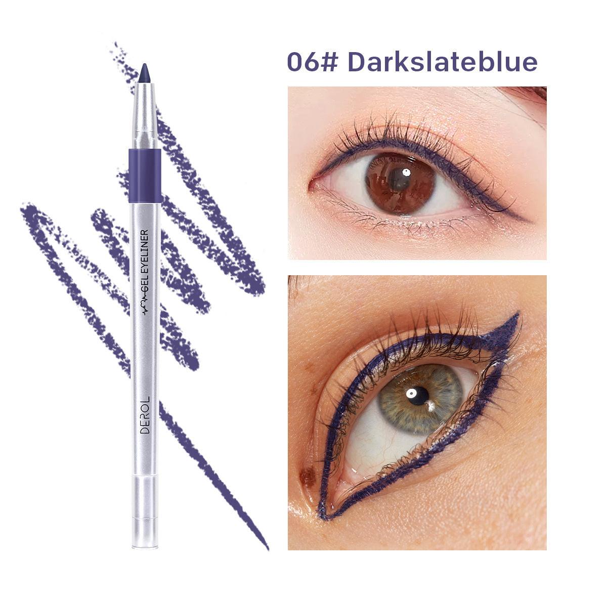 DEROL Waterproof Color Eyeliner Makeup Eyeliner.