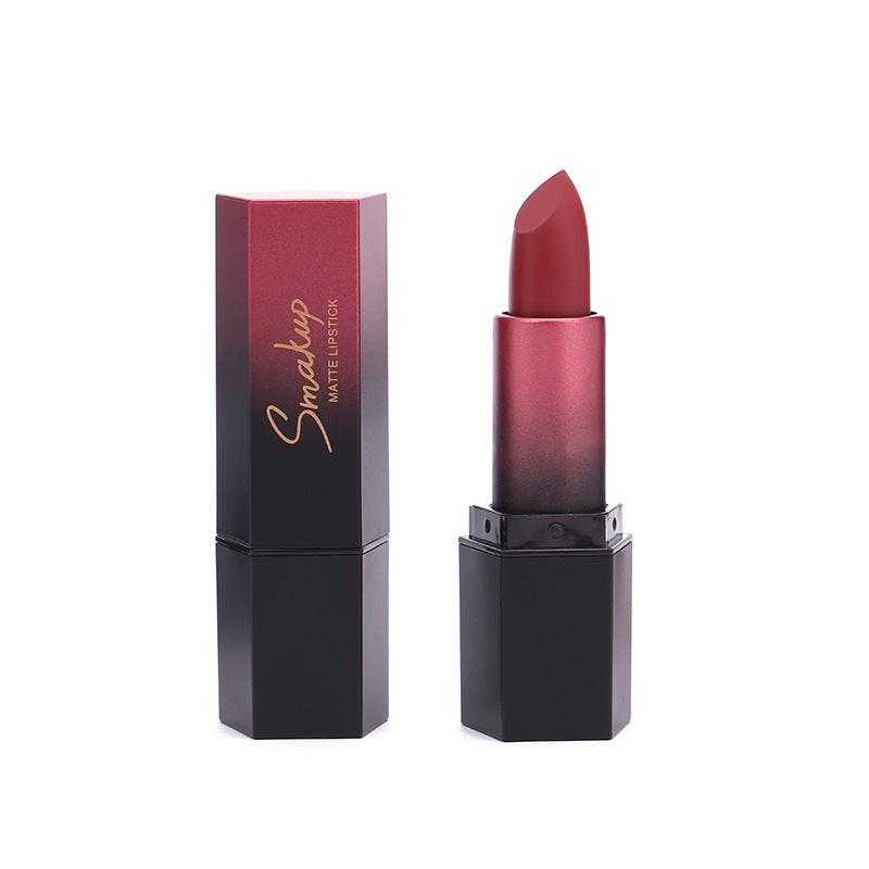 10 Colors Discoloration Resistant Matte No Stain On Cup Makeup Lipstick.