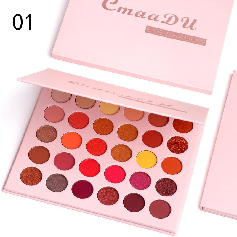 Matte Metal Waterproof Pearl Glitter Eyeshadow Palette.