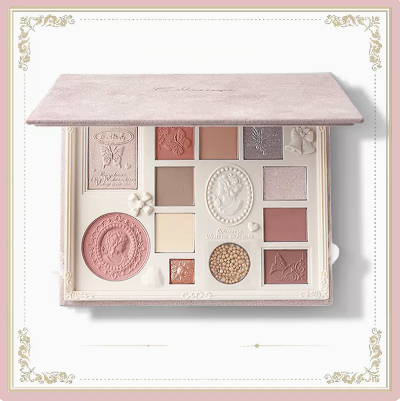 Embossed Eyeshadow Highlighter Blush All-in-one Makeup Plate.