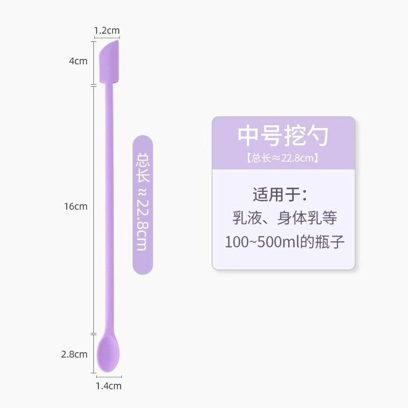 2 In 1 Makeup Silicone Scoop Scraper Set Cosmetic Liquid Foundation Face Cream Spoon Scraping Face Skin Care Tools Wholesale.