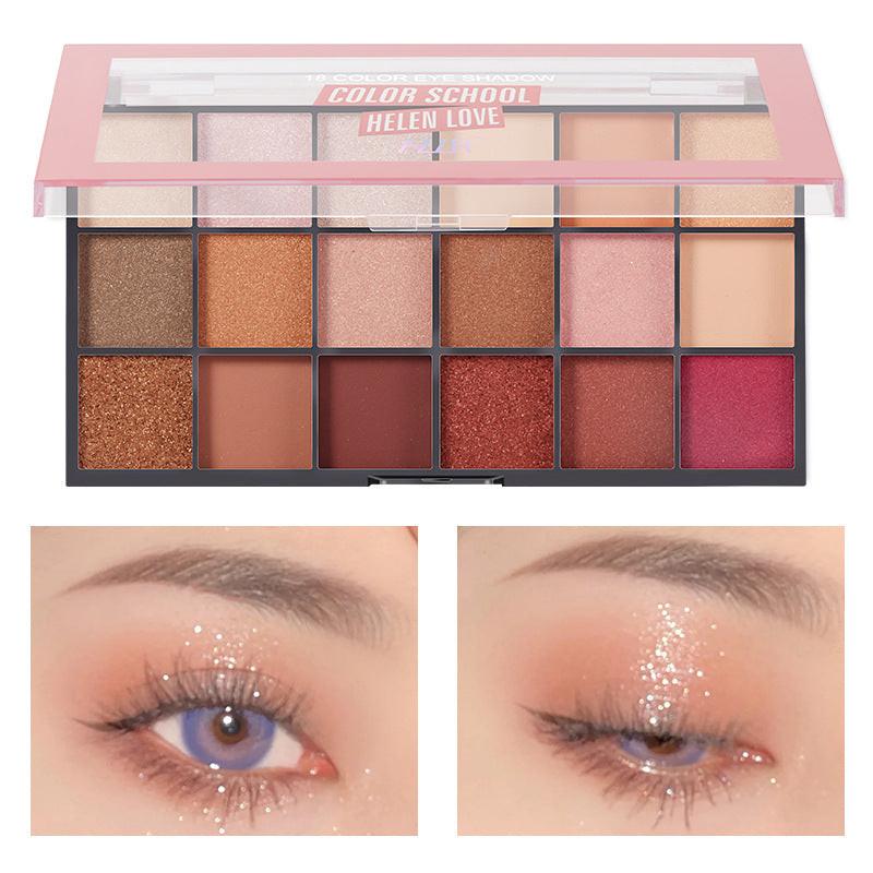 Pearlescent Matte Face Repair Plate Color Makeup Eye Shadow Plate.
