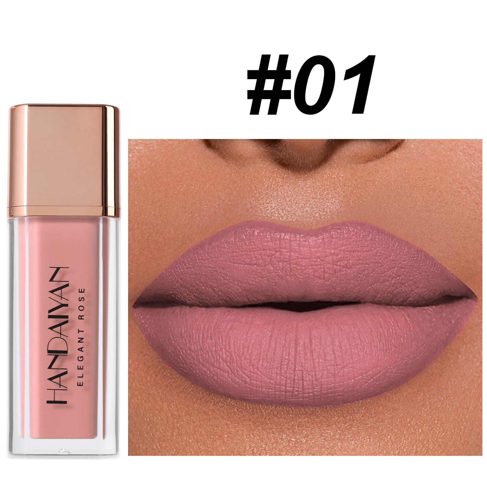 Lip Gloss Quick-drying 8 Colors No Stain On Cup Does Not Fade.