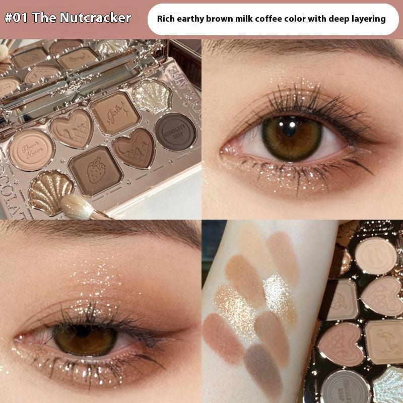 Flower Know Eye Shadow Pure Desire Style Plain Face Highlight Contour Compact.