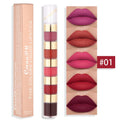 Waterproof And Durable 5 Color Matte No Stain On Cup Bamboo Joint Lip Gloss.