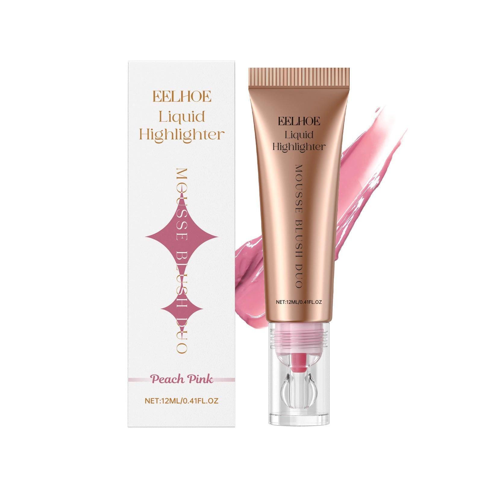 Natural Lightweight Matte Repair Highlight Multifunctional Face Blusher.
