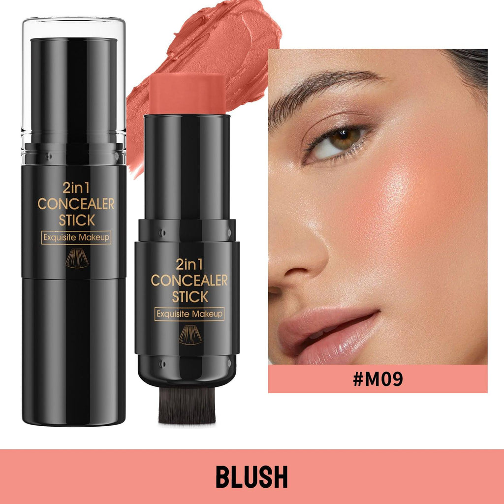 Highlight Blush Double-headed Contour Stick With Brush.