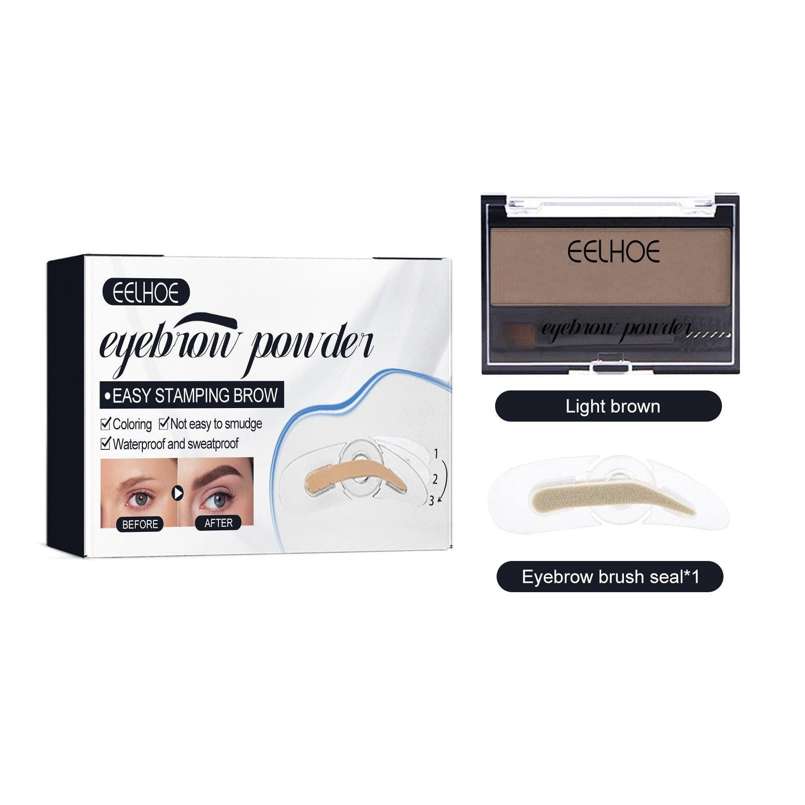 Eyebrow Suit Makeup Natural Long Lasting Waterproof Discoloration Resistant.