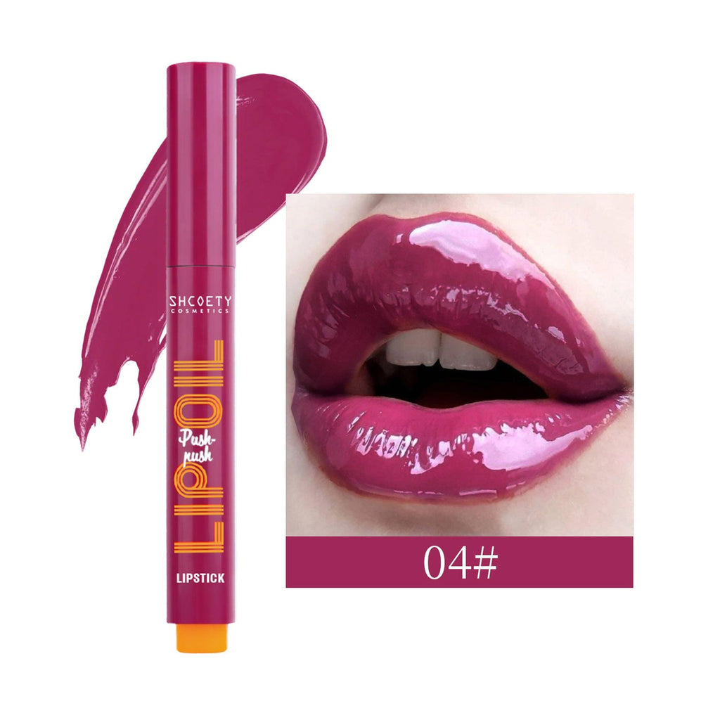 Makeup Press Lipstick Solid Water Light Lip Gloss Mirror Lip Lacquer.