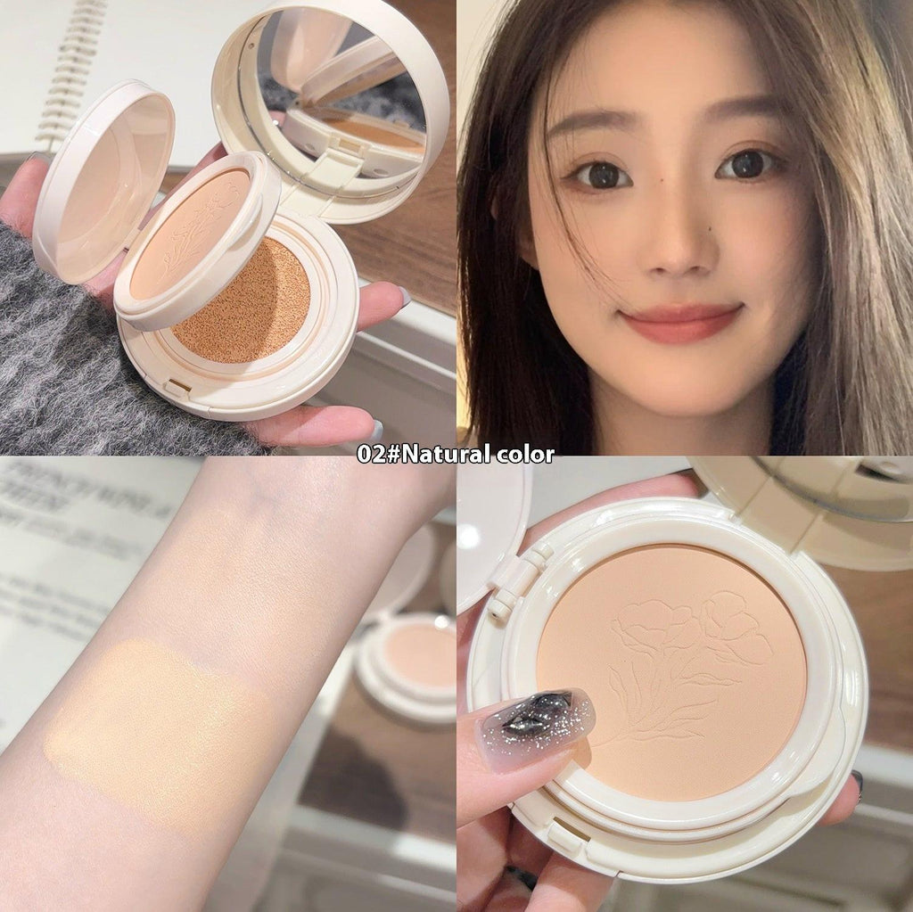 Two-in-one Powder Cushion Foundation Moisturizing And Clear Natural Non-stuck Powder Makeup Brightening Finishing Concealer.