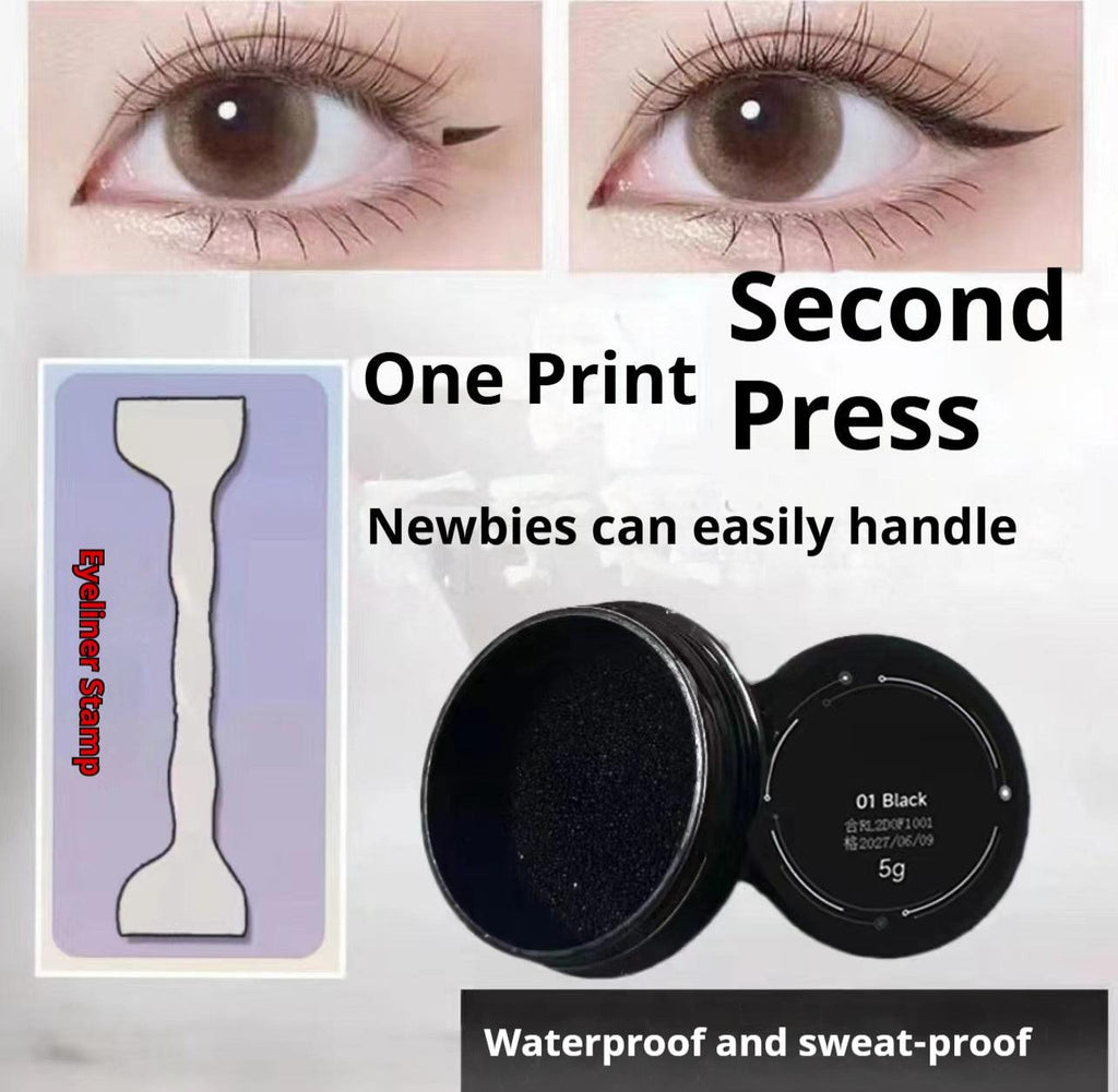 Double-headed Eyelash Eyeliner Stamp Pen Suit Quick-drying Waterproof.