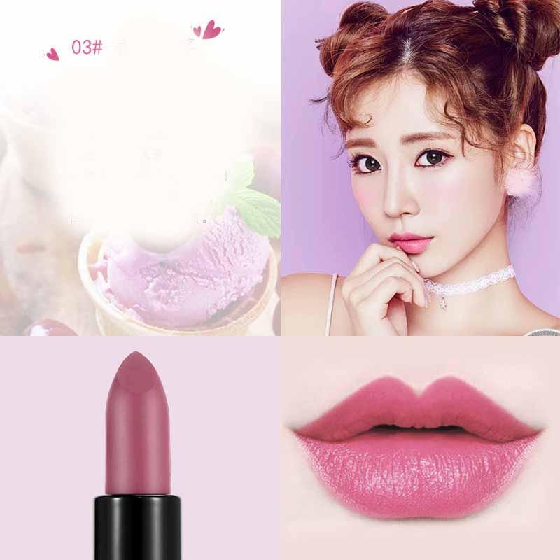 Caramel Red Brown Matte Velvet Matte Lipstick.
